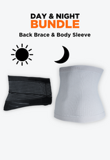 Back Brace and Body Sleeve Bundle (Large)