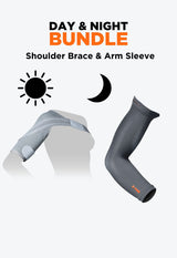 Shoulder Brace and Arm Sleeve Bundle (Large)