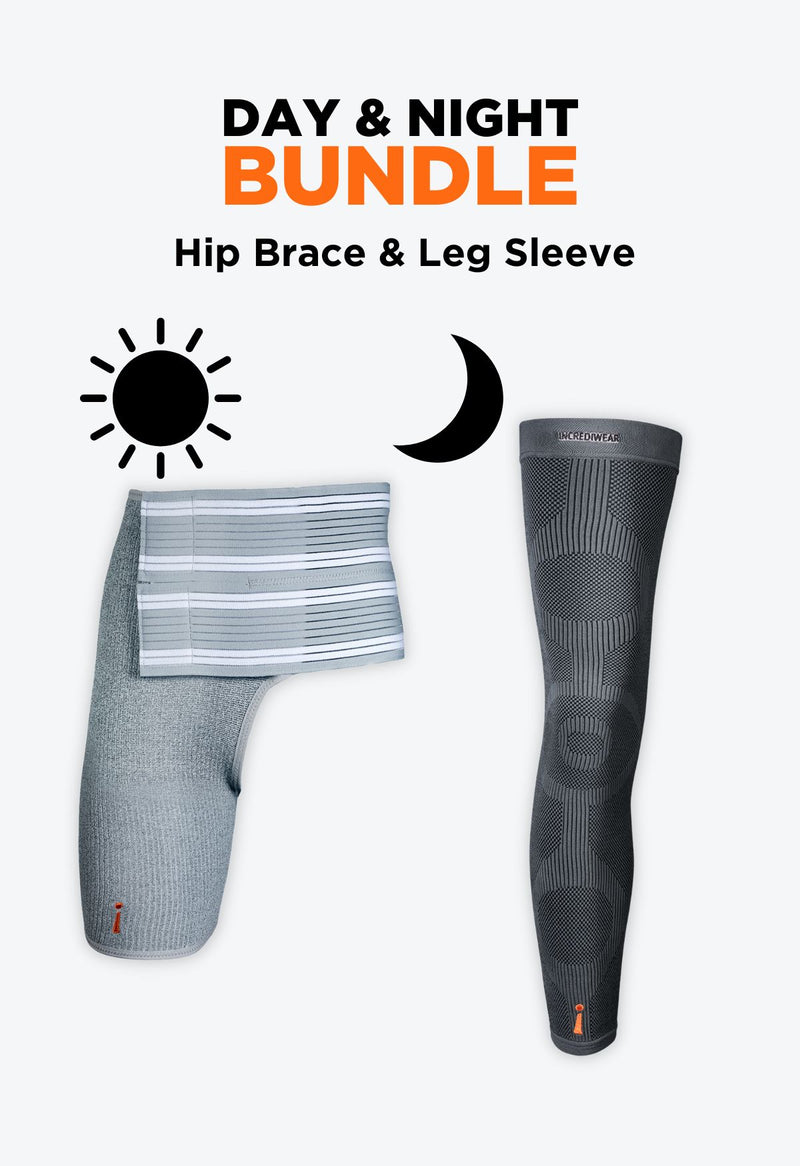 Hip Brace and Leg Sleeve Bundle