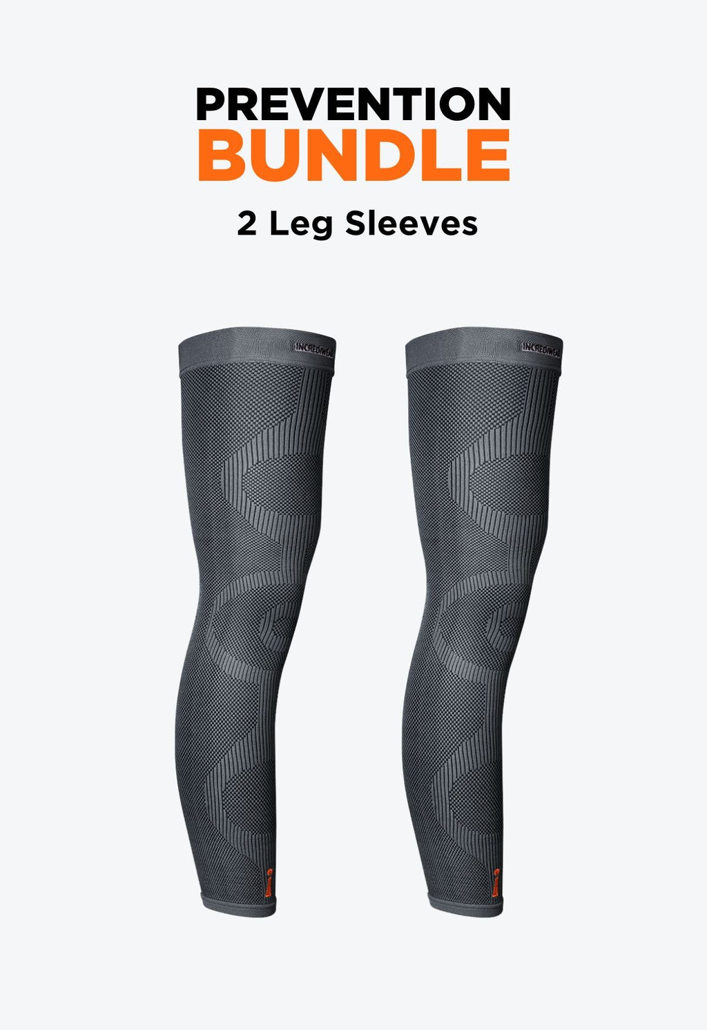 INCREDIWEAR Single Leg Sleeve, Charcoal, Medium, Saudi Arabia
